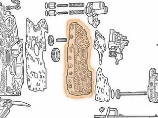 Valve Body, BAYA/BGFA/BGHA/BVGA-5/BVGA-6/BVGA-7/BYBA/B7WA/MFYA/MGFA/MGHA/ MGSA/M7WA (Less Gears)(Cast # P7W) — Part # 20740E