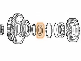 Race, B6VA/BAXA/MAXA/M6HA 4th Gear To Ball Bearing (.194” Thick) (1.848”OD) — Part # 30233B
