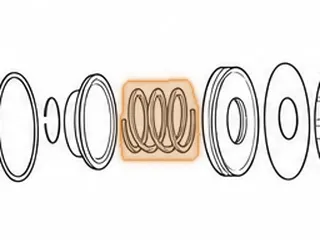 Spring, BAYA/BGFA/BVGA-5/BVGA-6/BVGA-7/BYBA/B7WA/MGFA/MGHA/M7WA Low Clutch Return (.295”OD Wire)(2.915”OD)(2.285” Tall) — Part # 20977E