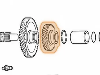 Gear, MGHA 4th (Countershaft) 32 Teeth (2 Groove) Left Angle (3.320”OD) (.702” Thick) — Part # 20807E