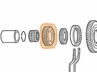 Gear, B7VA/B7XA/B7ZA/M7ZA 4th (Countershaft)(28 Teeth, 1 Groove)(3.020”OD) (1.615”ID) — Part # 20810F