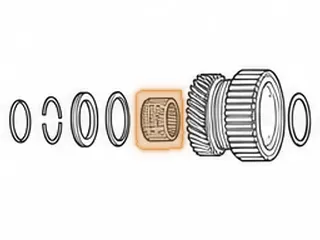 Caged Needle Bearing, B6VA / M6HA / BAXA / MAXA 1st Gear (Seconsary Shaft) (1.708”OD) (1.124” Thick) — Part # 30241B