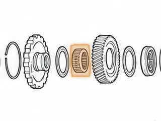 Caged Needle Bearing, B6VA / BAXA / MAXA / M6HA Idler Gear To Countershaft (1.925”OD) (.730” Thick) — Part # 30285B