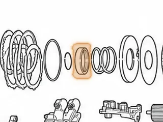 Retainer, BAYA/BGFA/BGHA/BVGA-5/BVGA-6/BVGA-7/BYBA/B7WA/MFYA/MGFA/MGHA/ MGSA/M7WA 3rd Clutch Spring… — Part # 20985E