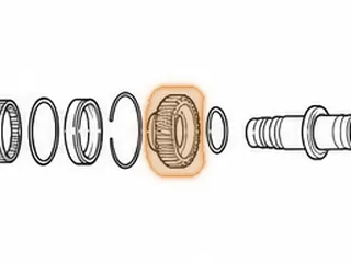 Hub, BAYA/BGFA/BVGA-5/BVGA-6/BVGA-7/BYBA/B7WA/MFYA/MGFA/MGHA/MGSA/M7WA Low/Hold Clutch (Secondary Shaft) — Part # 20577E