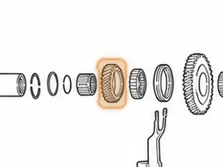 Gear, BVGA-5/BVGA-6/BVGA-7/BYBA/MGHA 5th (Countershaft)(26 Teeth, 2 Groove) (2.765”OD)(1.615”ID) — Part # 20813E