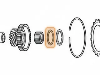 Thrust Bearing, RO / MPRA 1st Gear To Low Drum (Mainshaft) — Part # 90251B