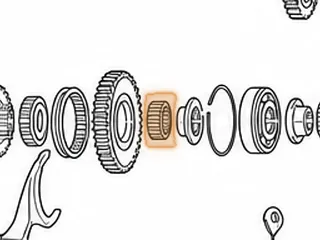 Caged Needle Bearing, S24A / A24A / A4RA / M4TA / B4RA / M24A / MDLA / BMXA / SP7A / MP7A / S4XA Reverse Gear… — Part # 90271B