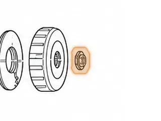 Nut, A4RA / B4RA / M4TA / MDLA / BMXA / S4XA (Mainshaft) (Left Hand Threads) — Part # 90795D