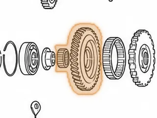 Gear, S24A / A24A / M24A / SP7A / MP7A Low (Countershaft) 52 Teeth (1 Groove) 4.950”OD (1.495”ID) .860” Thick — Part # 90801B