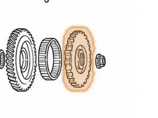 Gear, S24A / A24A / M24A Park (18 Lugs / 5 Top Notches) (Countershaft) (4.405”OD) (2.626”OD Sprag Race)… — Part # 90690B
