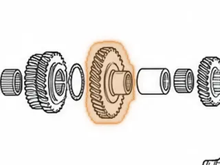 Gear, A4RA / M4TA / B4RA / MDLA / BMXA / S4XA 2nd (Countershaft) 47 Teeth (2 Groove) — Part # 90804D