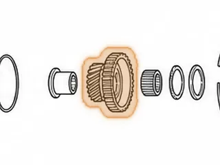 Gear, A4RA / B4RA 1st (Mainshaft) 20 Teeth (No Groove) 38 Teeth Hub (1.890” Overall Height) — Part # 90800D