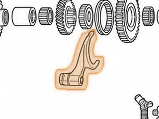 Shift Fork, S24A / A24A / A4RA / M4TA / B4RA / M24A / MDLA / BMXA SP7A / MP7A / S4XA (Cast # P24) — Part # 90840B