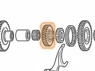 Gear, A24A / S24A (Some) 4th (Countershaft) 31 Teeth (2 Groove) — Part # 90810B