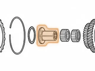 Collar W/Shoulder, SP7A / MP7A 4th Gear To Mainshaft (2.080”OD Of Shoulder) (1.260”OD) 1.024”ID (1.930” Long) — Part # 90234H
