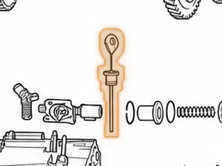 Dipstick, S24A / A24A / A4RA / M4TA / B4RA / M24A / BMXA / SP7A / MP7A / S4XA — Part # 90493B