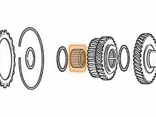 Caged Needle Bearing, S24A / A24A / M24A 3rd Gear To Countershaft (1.460”OD) (.930” Wide) — Part # 90260B