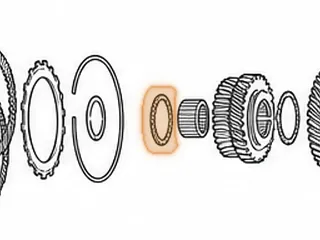 Thrust Bearing, SP7A / MP7A 3rd Gear To 3rd Clutch Drum (Countershaft) (Use 60217A) — Part # 90257H