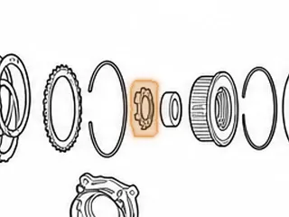 Washer, C-4 Forward Drum To Clutch Hub (7 Tabs & 4 Rectangle Holes) 1964-69 — Part # 26232