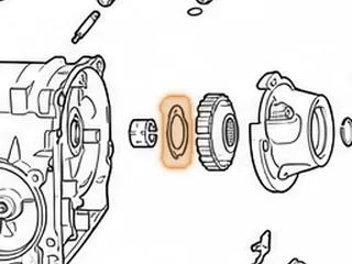 Washer, C-4/C-5 Case To Parking Gear (Steel)(With 3 Outer Notches)(1.215”ID) 1964-86 — Part # 26263