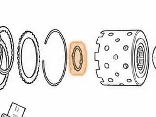 Washer, CD4E Forward & Direct Drum To Reverse Drum (Plastic)(4 Tab) — Part # 96231