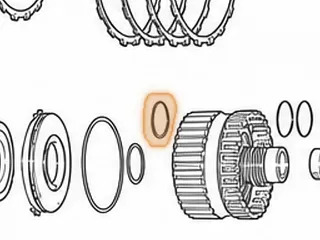 Ring, CD4E Forward/Direct Clutch Hub (Solid) (Teflon) — Part # 96177T
