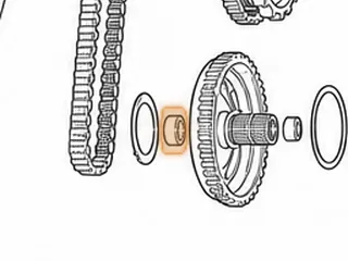 Bearing, CD4E Drive Sprocket (Front, Inner) — Part # 96298A