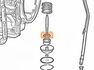 Pin W/Piston & Spring, CD4E Overdrive Servo (No Groove) 1st Design 1994-Up — Part # 96903K