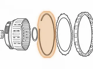 Snap Ring, CD4E Holds Low Sprag In Case — Part # 96883