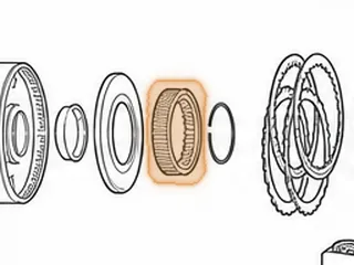 Retainer W/Springs, CD4E Reverse Clutch — Part # 96976