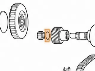 Snap Ring, CFT30 Holds Drive Transfer Gear To Driven Pulley Shaft (.093”Thick)(1.460”OD) (W/2 Eyelets) 2005-Up — Part # 206898A