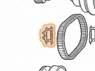 Guide Set, CFT30 Pulley Belt (Plastic, 2 Pieces Snap Together)(Upper & Lower)(Takes 2 Sets Per Transmission) 2005-Up — Part # 206701AK