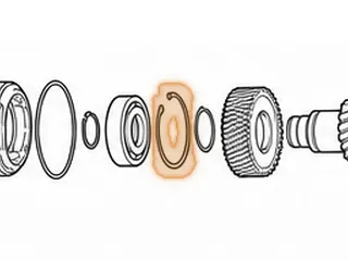 Snap Ring, CFT30 Holds Brg # 281 To Pinion Cover (.116”Thick)(3.775”OD)(W/2 Eyelets) 2005-Up — Part # 206886A