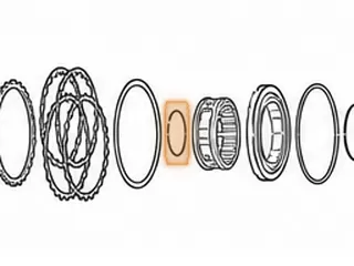 Snap Ring, F4E Holds Coast Clutch Retainer In Drum — Part # 38879A