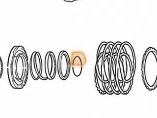 Snap Ring, F4E Holds 3-4 Clutch Retainer In Drum — Part # 38862A