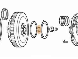 Snap Ring, F4E Holds Turbine Shaft To Reverse Drum — Part # 38895A