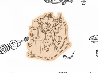 Case, F4E (13 Bolts To Bell) Uses Throttle Cable (3 Threaded Bosses On Top For Wire Harness, 2 Are 6mm And 1 Is 12mm) — Part # 38760A