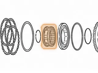Retainer W/Spring, F4E Coast Clutch — Part # 38979A