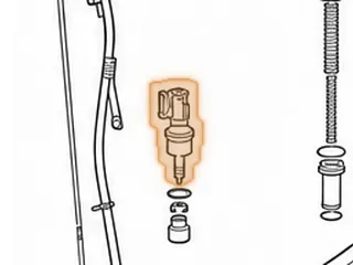 Speed-O Housing, F4E (With 22 Teeth Gear & 2 Prong Rectangle Connector) (Cast # TR0100) All Plastic — Part # 38774AA