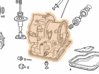 Case, F3A (13 Bolts To Bell) With 2 Threaded Cable Bracket Holes On Top — Part # 18760