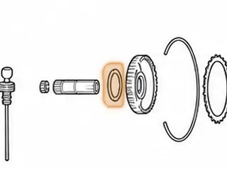 Bearing W/Race & Cup Race, A4AF3/A4BF2 Overdrive Hub (Front)(Bearing W/Race Is .109” Thick, 1.672”OD, 1.132”ID)… — Part # 42220LB