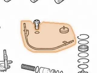 Lube Tube, F5A51 /A5HF1 Goes In Case (W/2 Brackets) 2001-Up — Part # 41999C