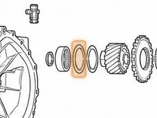 Bearing, F5A51/A5HF1 Roller Bearing To Pinion (.098” Thick)(3.140” OD)(2.370” ID) 2001-Up — Part # 41275C