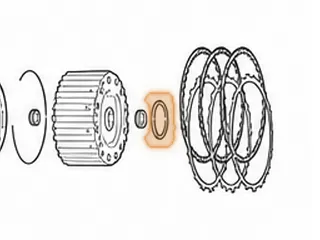 Bearing W/Races, F4A51/W4A51(W4A5A)/F5A51/A5HF1 2nd Brake Clutch Hub To Overdrive Clutch Hub (.160”Thick)(2.236”OD)… — Part # 41222B