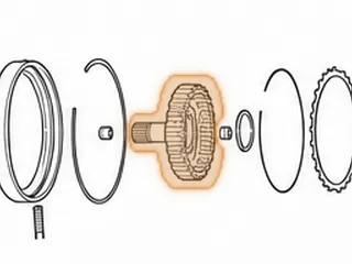 Hub, F4A41/F4A42/W4A42 Overdrive Clutch (4.560” OD Hub)(.990” OD Shaft) 1996-Up — Part # 41570A