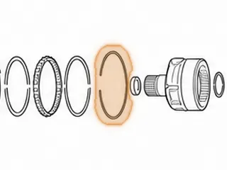 Snap Ring, F4A41/42/W4A42 Under Low Sprag In Ring Gear (.079” Thick)(W/2 Eyelets) (4.475” OD) 1996-Up — Part # 41889A