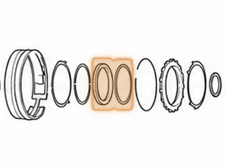 Sprag W/End Caps, F5A51/A5HF1 Rear (32 Lugs)(.475” Thick) 2001-Up — Part # 41654C