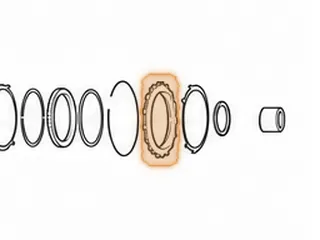 Outer Race, F5A51/A5HF1 Rear Sprag (15 Outer Lugs)(.550” Thick)(3.910”OD) 2001-Up — Part # 41665C