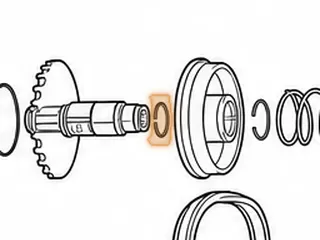 Snap Ring, RE0F10A (JF011E) (Nissan/Dodge) Primary Pulley (1.925”OD)(.090”Thick) (Wire Type) 2007-Up — Part # 212861A